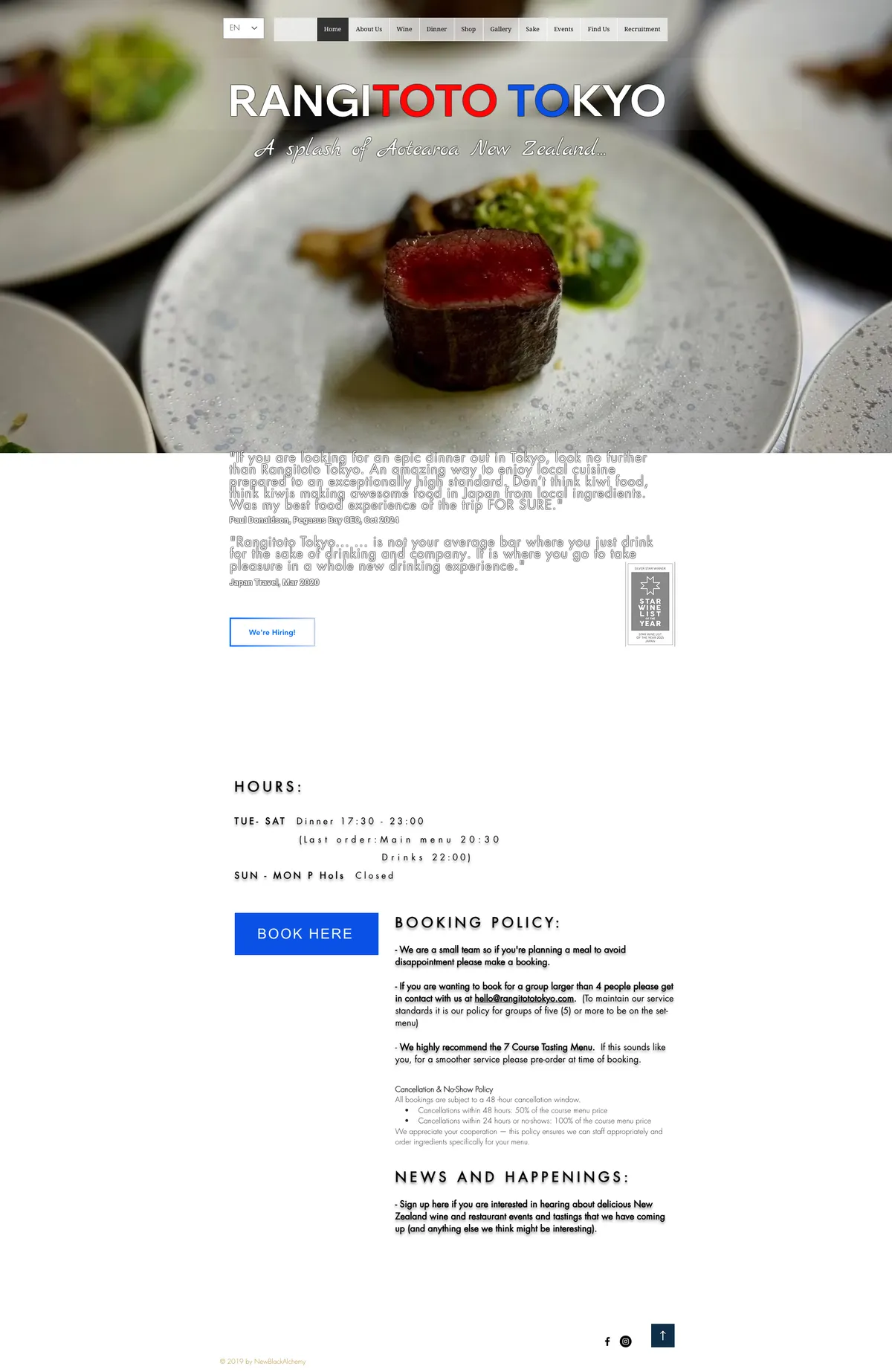 The 2019 template homepage: 84 script tags, no H1